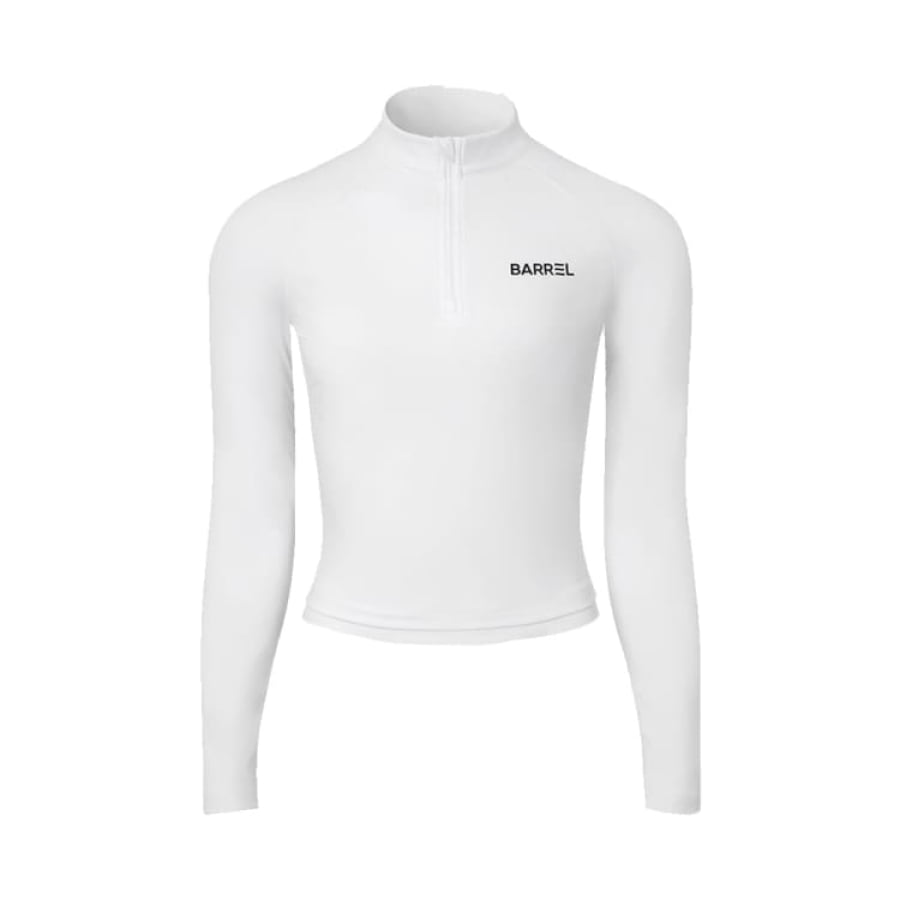 Barrel Women Essential Half Zip Crop Rashguard-WHITE – Barrel Hong Kong