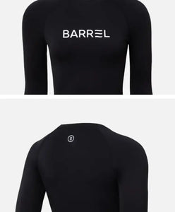 Rashguards: Barrel Women Essential Rashguard-BLACK - 2023, BARREL, BARREL HK, Barrel / Green / L, Barrel / Green / M
