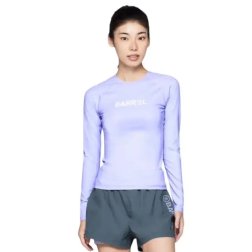 Rashguards: Barrel Women Essential Rashguard-PURPLE - 2023, BARREL, BARREL HK, Barrel / Green / L, Barrel / Green / M
