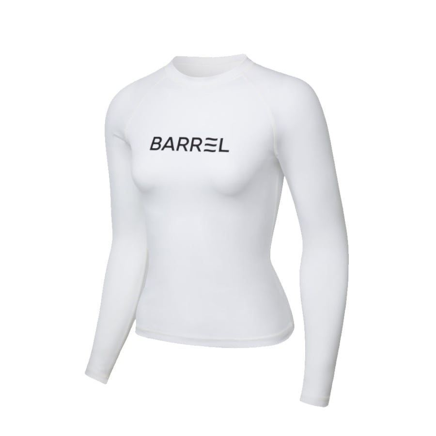 Barrel Women Essential Rashguard-WHITE – Barrel Hong Kong