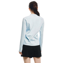 Load image into Gallery viewer, Barrel Women Essential Relax Zip Rashguard-BLUE - Rashguards | BARREL HK