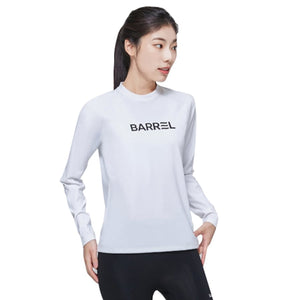 Barrel Women Essential RelaxFit Rashguard-WHITE - Rashguards | BARREL HK