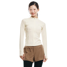 Load image into Gallery viewer, Barrel Women Essential Zip-Up Rashguard-IVORY - Rashguards | BARREL HK