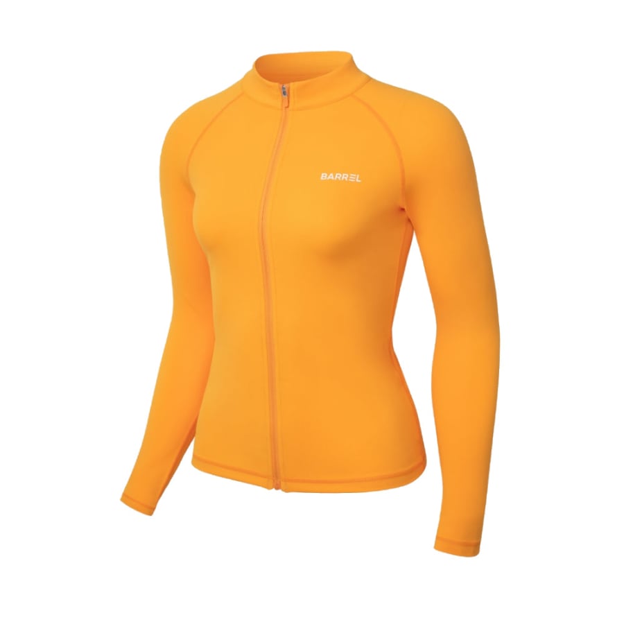 Barrel Women Essential Zip-Up Rashguard-ORANGE – Barrel Hong Kong