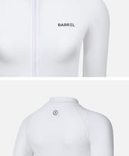 Load image into Gallery viewer, Barrel Women Essential Zip-Up Rashguard-WHITE - Rashguards | BARREL HK
