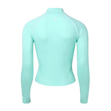 Load image into Gallery viewer, Barrel Women Logo Half Zip Crop Rashguard-MINT - Rashguards | BARREL HK