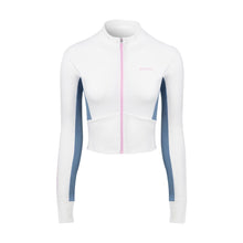 Load image into Gallery viewer, Barrel Women Motion Crop Zip-Up Rash Guard-WHITE - Barrel / White / S (085) - Rashguards | BARREL HK