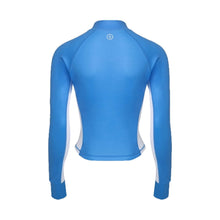 Load image into Gallery viewer, Barrel Women Nautical Crop ZipUp Rashguard-BLUE - Rashguards | BARREL HK