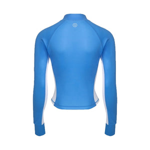 Barrel Women Nautical Crop ZipUp Rashguard-BLUE - Rashguards | BARREL HK