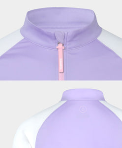 Barrel Women Romantic Crop Zip Up Rashguard-PURPLE - Rashguards | BARREL HK