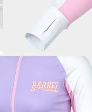 Load image into Gallery viewer, Barrel Women Romantic Crop Zip Up Rashguard-PURPLE - Rashguards | BARREL HK