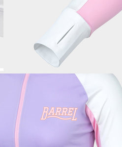 Barrel Women Romantic Crop Zip Up Rashguard-PURPLE - Rashguards | BARREL HK