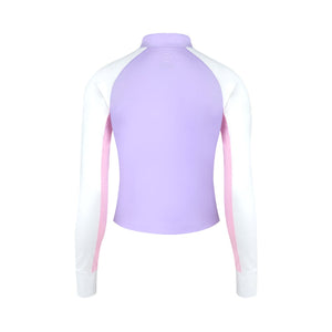 Barrel Women Romantic Crop Zip Up Rashguard-PURPLE - Rashguards | BARREL HK