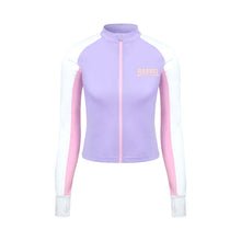 Load image into Gallery viewer, Barrel Women Romantic Crop Zip Up Rashguard-PURPLE - Barrel / Purple / S - Rashguards | BARREL HK