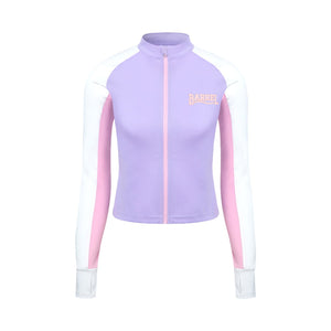 Barrel Women Romantic Crop Zip Up Rashguard-PURPLE - Barrel / Purple / S - Rashguards | BARREL HK