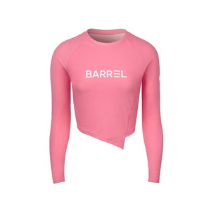 Barrel Women Sunset Crop Rashguard-PINK - Barrel / Pink / S (85) - Rashguards | BARREL HK