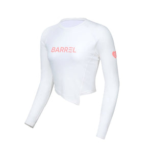 Barrel Women Sunset Crop Rashguard-WHITE - Rashguards | BARREL HK