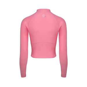 Barrel Women Sunset Crop Zip-Up Rashguard-PINK - Barrel / Pink / S (85) - Rashguards | BARREL HK