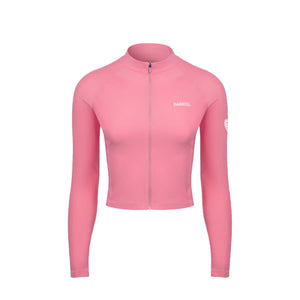 Barrel Women Sunset Crop Zip-Up Rashguard-PINK - Barrel / Pink / S (85) - Rashguards | BARREL HK