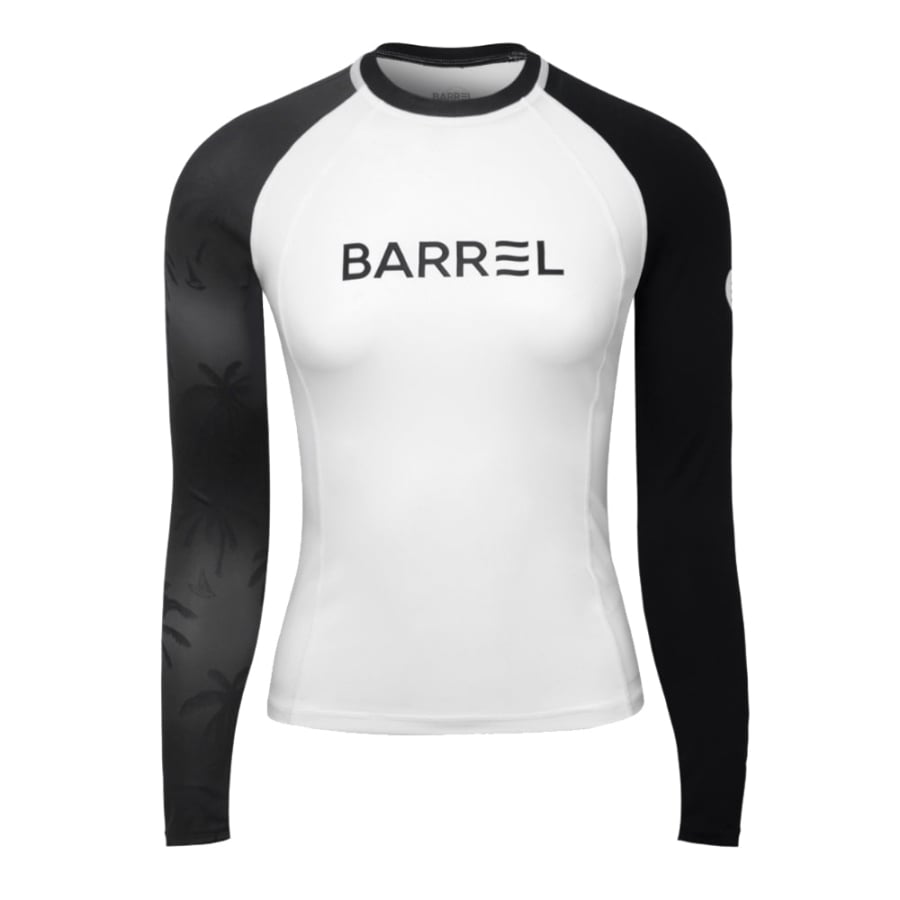 Barrel Women Sunset Palm Tree Odd Rashguard-BLACK - Barrel / Black / S (85) - Rashguards | BARREL HK
