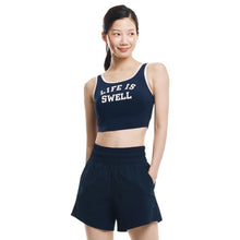 Load image into Gallery viewer, Barrel Women Typography Tank Top-NAVY - Swim Tops | BARREL HK