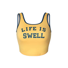 Load image into Gallery viewer, Barrel Women Typography Tank Top-YELLOW - Barrel / Yellow / S (085) - Swim Tops | BARREL HK