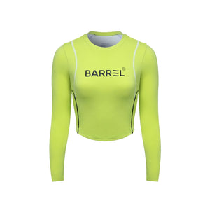 Barrel Women Vibe Crop Rashguard-GREEN - Rashguards | BARREL HK