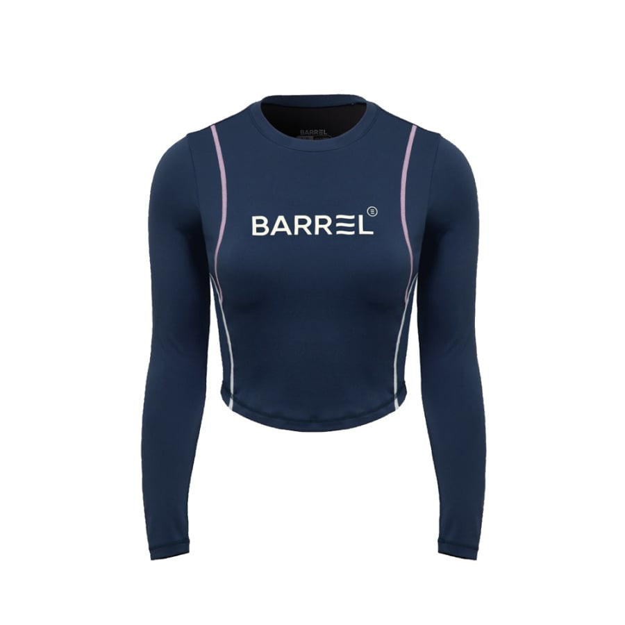 Barrel Women Vibe Crop Rashguard-MIDNIGHT BLUE – Barrel Hong