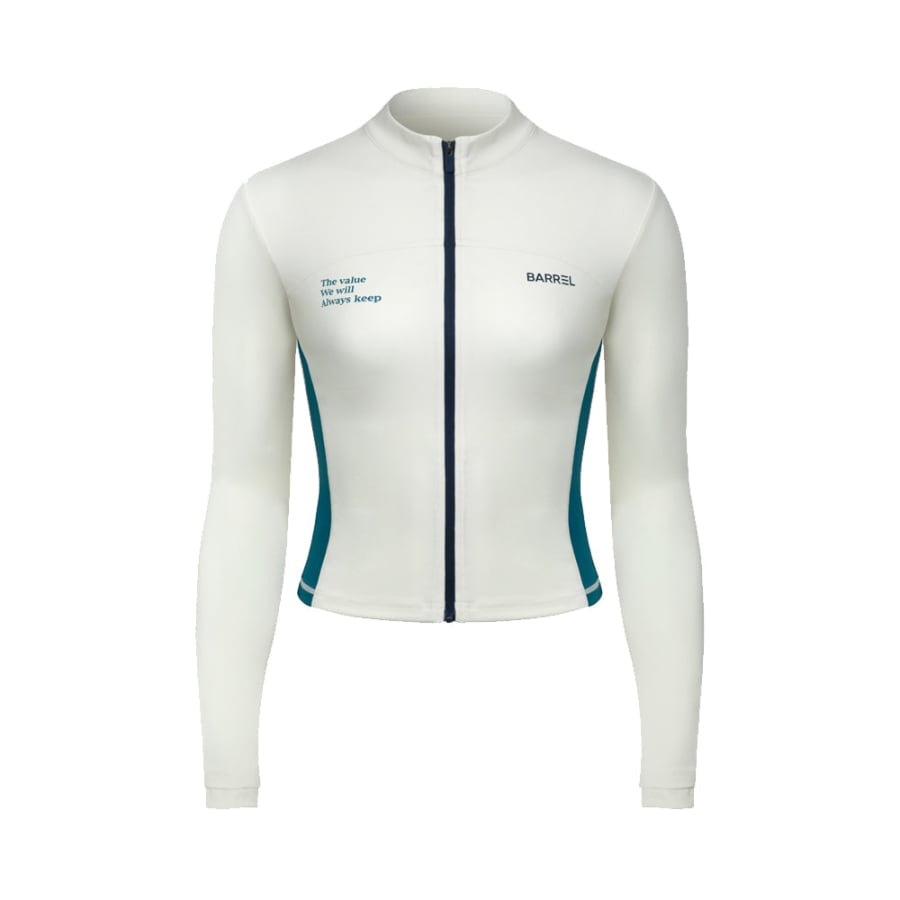 【BARREL】韓国スター着用 Women's Premium Crop Rashguard Barrel Women Vibe Crop Zip-Up Rashguard-IVORY – Barrel Hong Kong