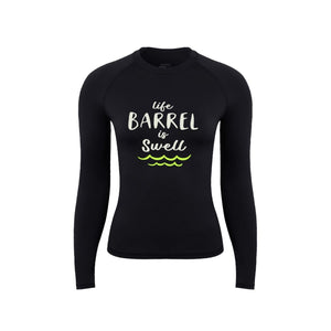 Barrel Women Vibe Swell Rashguard-BLACK - Barrel / Black / XS - Rashguards | BARREL HK