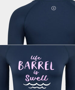 Barrel Women Vibe Swell Rashguard-BLUE - Rashguards | BARREL HK