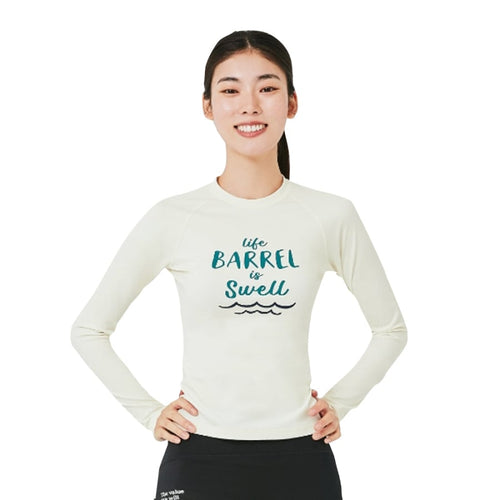 Barrel Women Vibe Swell Rashguard-IVORY - Rashguards | BARREL HK