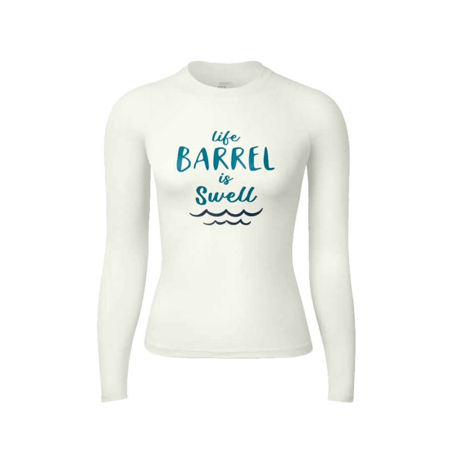 Barrel Women Vibe Swell Rashguard-IVORY - Barrel / Ivory / S (85) - Rashguards | BARREL HK