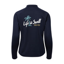 Load image into Gallery viewer, Barrel Women Wave Relax ZipUp Rashguard-NAVY - Rashguards | BARREL HK