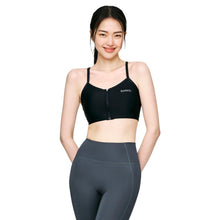 Load image into Gallery viewer, Barrel Women Zip-Up Bra Top-BLACK - Swim Tops | BARREL HK