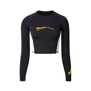 Barrel Womens Move Crop Rashguard-BLACK - Barrel / Black / XS - Rashguards | BARREL HK
