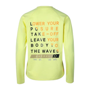 Barrel Womens Move RelaxFit Rashguard-YELLOW - Rashguards | BARREL HK