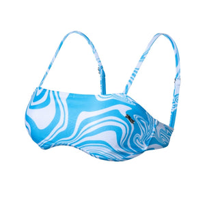 Barrel Womens Ocean Marble Bikini Top-BLUE - Bikinis | BARREL HK