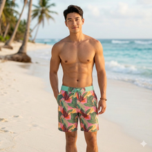 Load image into Gallery viewer, Barrel Men NYBG Botanical Water Shorts-PINK