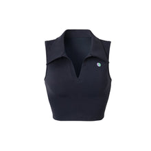 Load image into Gallery viewer, Barrel Fit Club Collar Crop Top-BLACK - Black / S - Sleeveless | BARREL HK