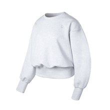 Load image into Gallery viewer, Barrel Fit Womens Crop Sweatshirts-MELANGE GREY - Fitness Hoodies &amp; Sweaters | BARREL HK