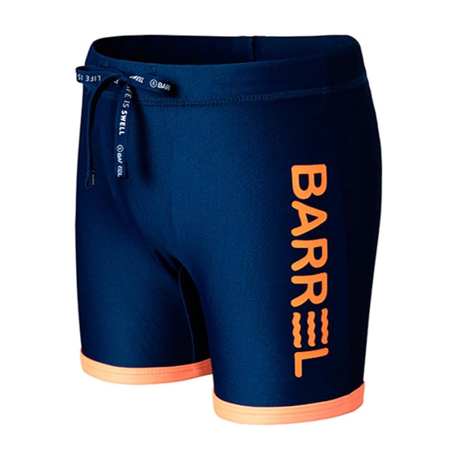 Barrel Kids Binding Shorts-NAVY/PEACH - S / Navy/Peach - Swim Shorts