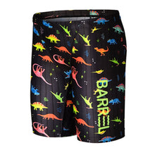 Load image into Gallery viewer, Barrel Kids Training Pattern Jammer Swimsuit-NEON DINO - Swimsuits