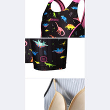 Load image into Gallery viewer, Barrel Kids Training Tech Swimsuit-NEON DINO - Swimsuits