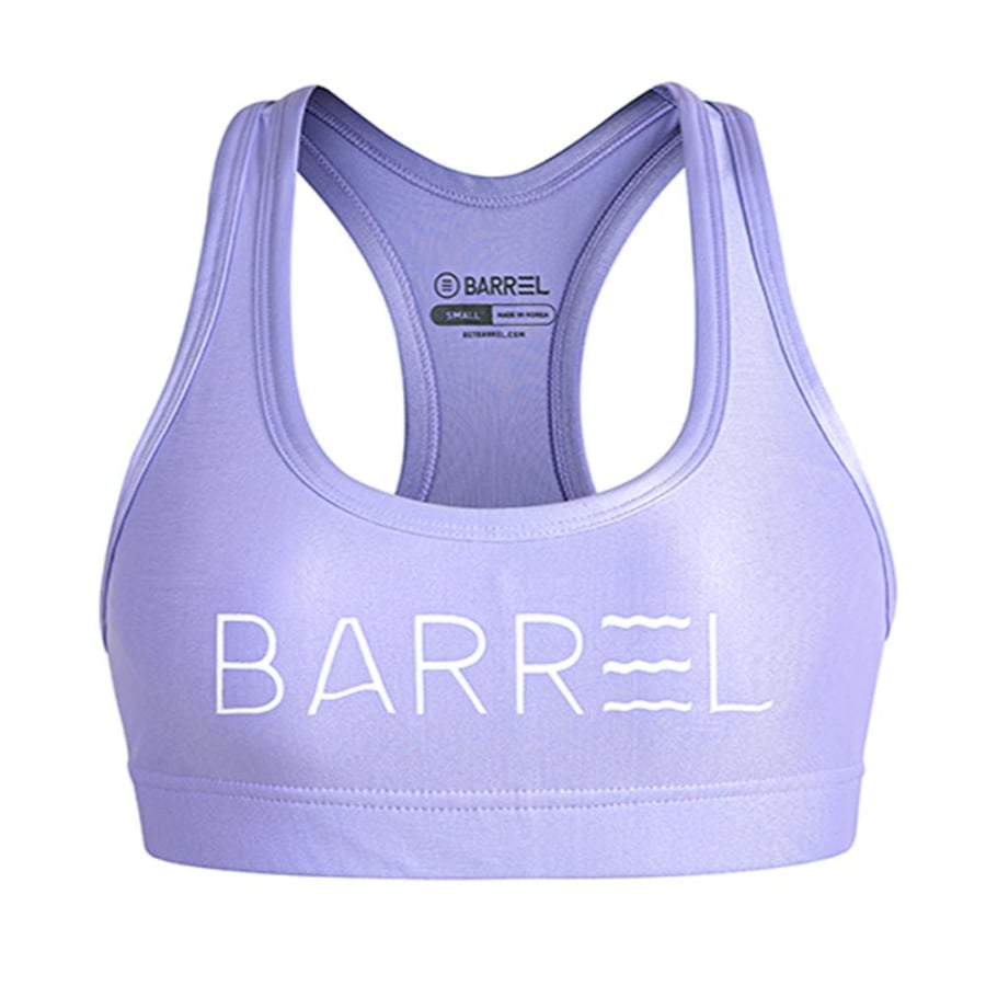 Barrel Womens Big Logo Pattern Bra Top-PALE PURPLE - S / Pale Purple - Sports Bras | BARREL HK