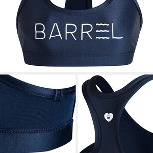 Barrel Womens Big Logo Pattern Bra Top-HAZE - Sports Bras | BARREL HK