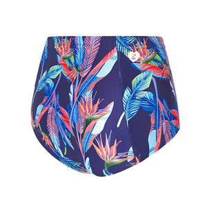 Barrel Womens High Waist Bikini Pantie-NEON PINK FLOWER - Bikini Pants | BARREL HK