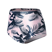 Load image into Gallery viewer, Barrel Womens High Waist Bikini Pantie-PINK LEAF - Bikini Pants | BARREL HK
