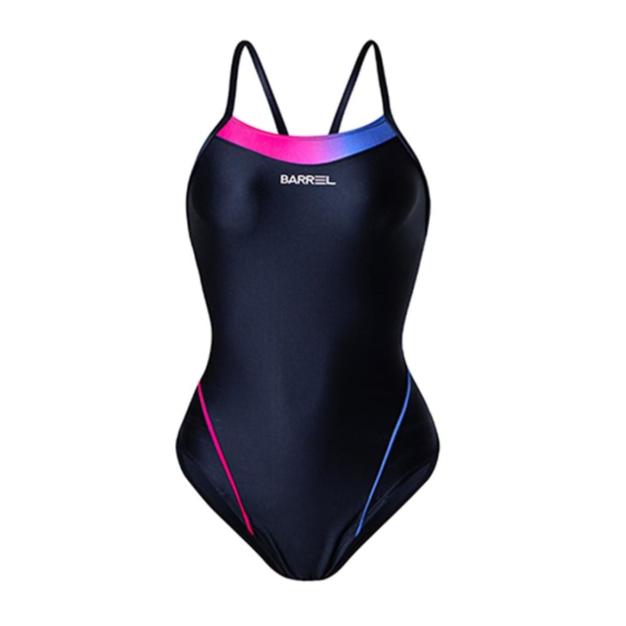 Barrel Womens Racing Fit Halfmoon V-Back Strap Swimsuit-DEEP NAVY - XS / Deep Navy - Swimsuits | BARREL HK