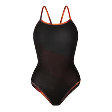 Load image into Gallery viewer, Barrel Womens Training T Pattern V Back Strap Swimsuit-ORANGE LEVEL - Swimsuits | BARREL HK